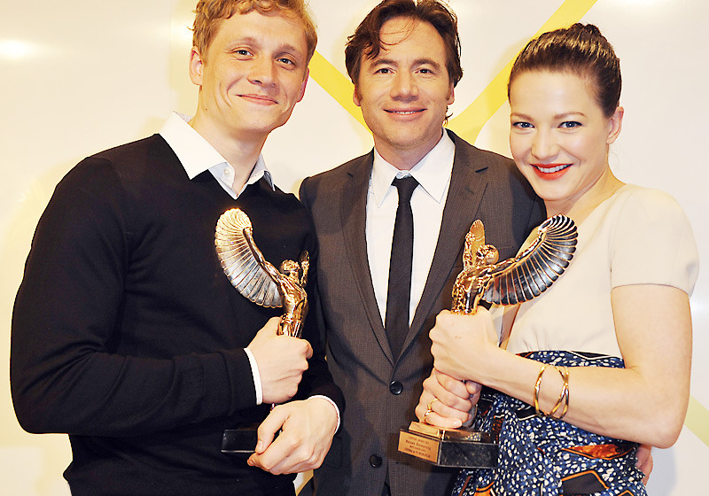 Matthias Schweighöfer, Bully Herbig und Hannah Herzsprung mit dem Award