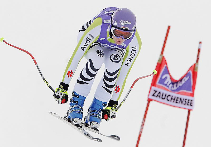 Startnummer von Maria Höfl-Riesch beim Weltcup-Rennen