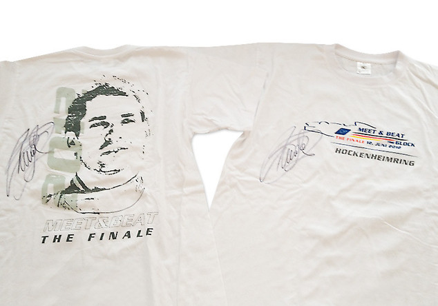 3 Event-Shirts von Glock vom Finale der „Meet & Beat Timo Glock Challenge“