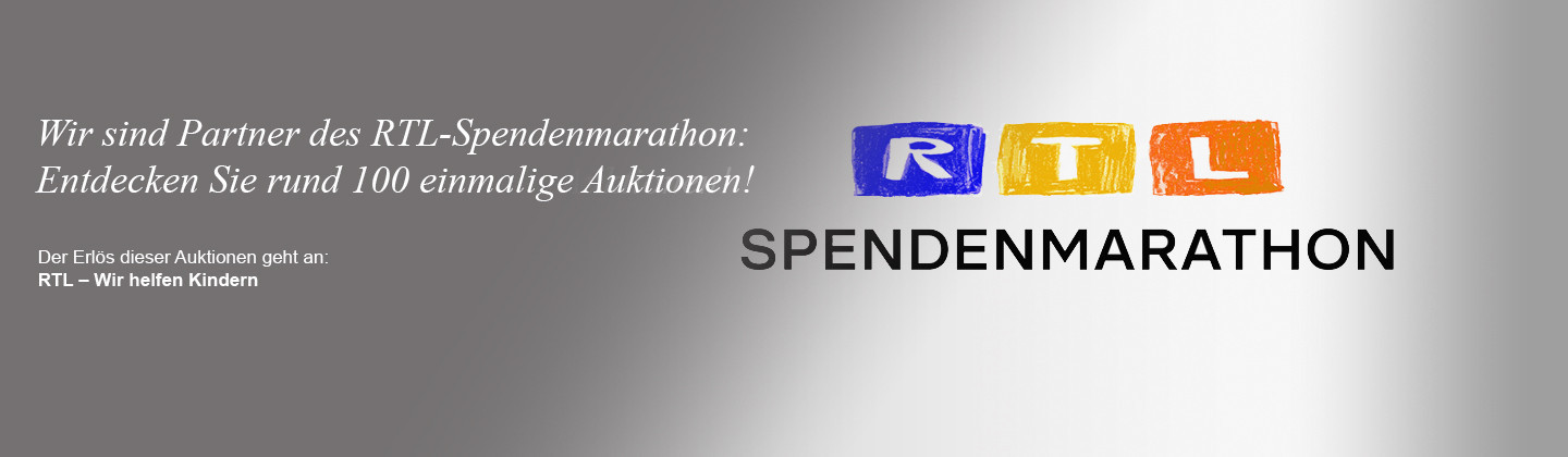 Wir sind Partner des RTL-Spendenmarathon: Entdecken Sie rund 100 exklusive Auktionen!