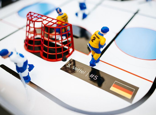Signiertes Eishockeyspiel
