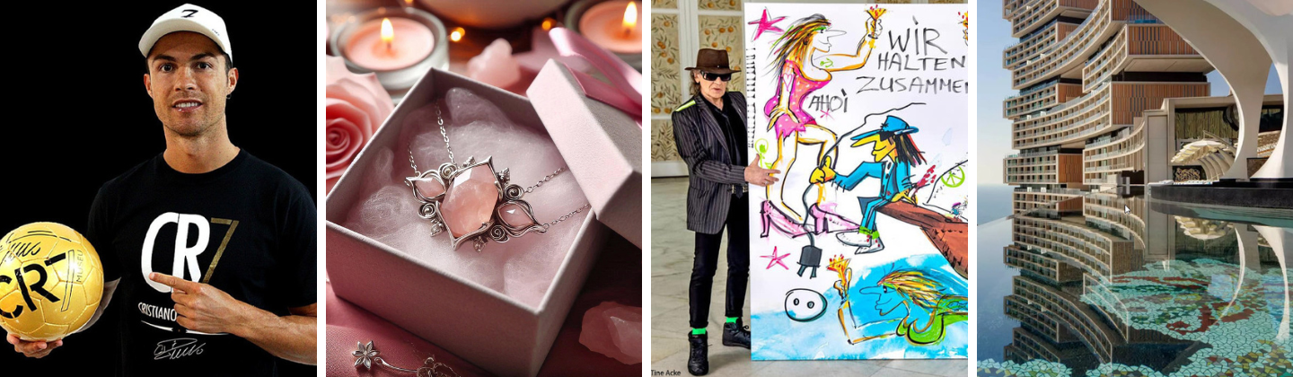 Einmalige Geschenke von prominenten Persönlichkeiten und exklusive Reisen und Erlebnisse verschenken!