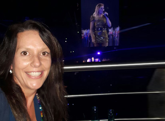 Weite Sicht über das Publikum