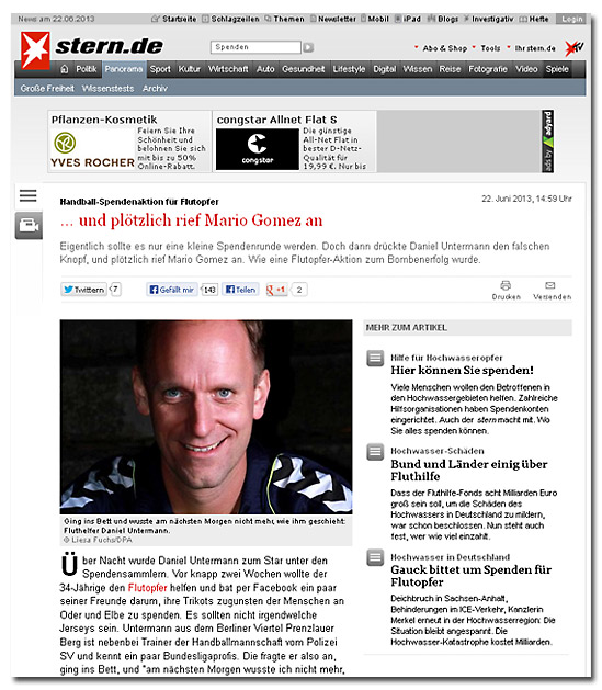 Handball-Spendenaktion