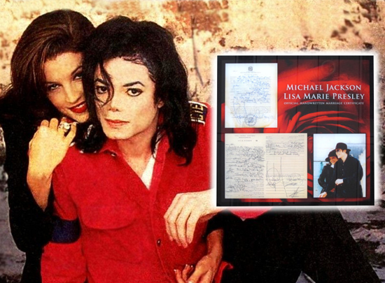 Michael Jackson Heiratsurkunde