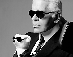 Walk of BAMBI: Tafel von Lagerfeld