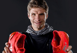 Thomas Müller - Fußballspieler beim FC Bayern München und Weltmeister Thomas Müller - Fußballspieler beim FC Bayern München und Weltmeister