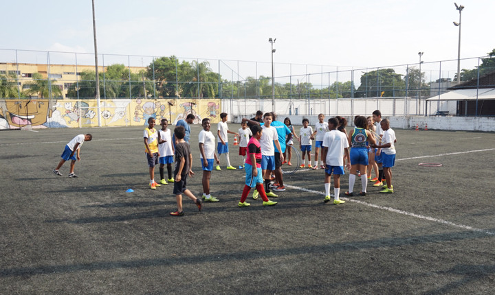 On the sports ground of "Bola pra Frente" On the sports ground of "Bola pra Frente"