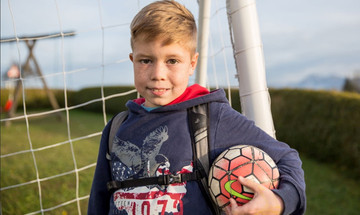 Lukas searches his life-saver