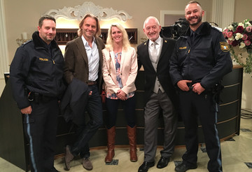 Auktionsgewinnerin Nadine am Set von "Sturm der Liebe"