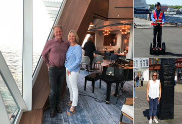 Auf der Jungfernfahrt der neuen Mein Schiff 1