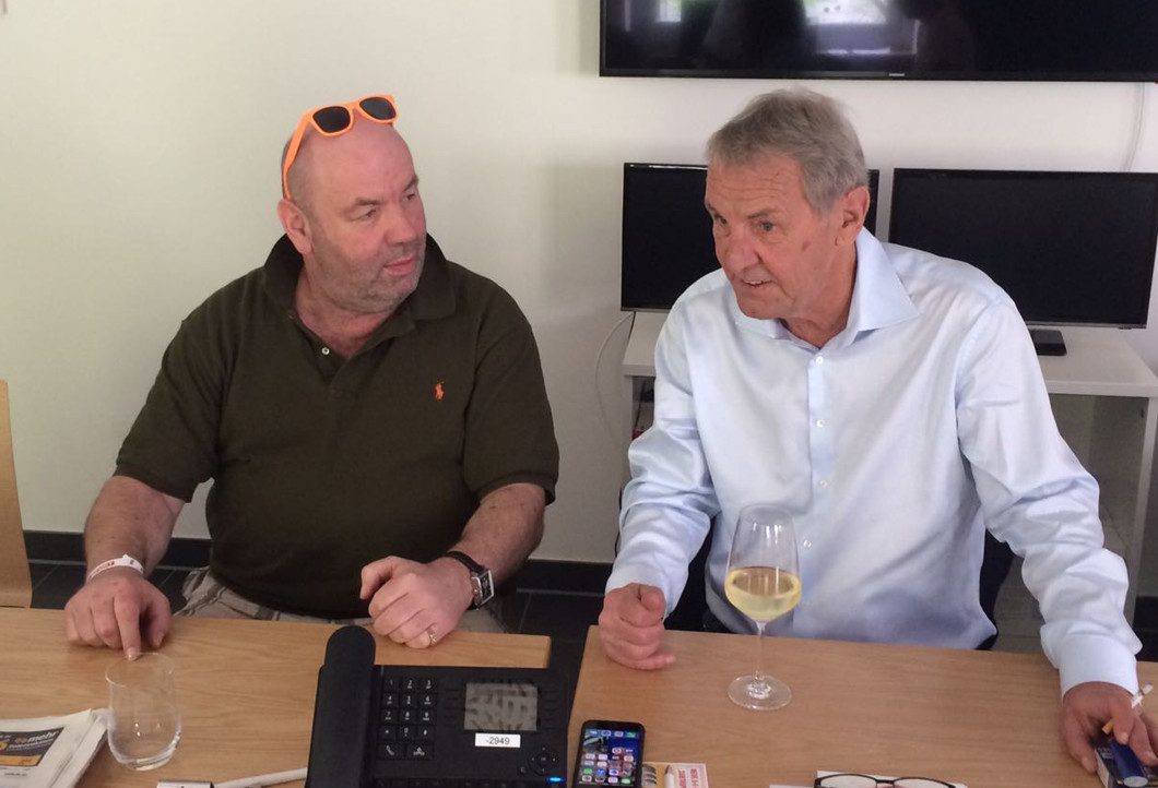 Ludger mit Jörg Wontorra im Studio