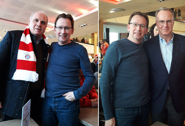 Stefan mit Uli Hoeneß und Karl-Heinz Rummenigge Stefan mit Uli Hoeneß und Karl-Heinz Rummenigge