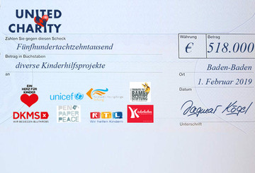 518.000 Euro für unsere Hilfsprojekte! 518.000 Euro für unsere Hilfsprojekte!