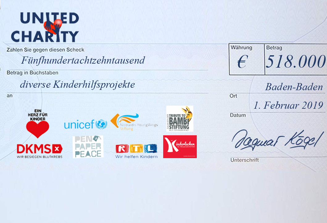 518.000 Euro für unsere Hilfsprojekte! 518.000 Euro für unsere Hilfsprojekte!