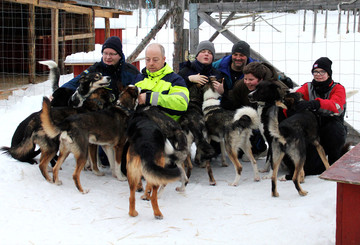 Husky-Touren für krebskranke Kinder