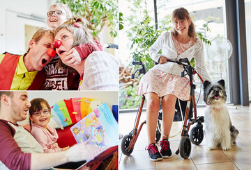 Clowns & Hunde im Kinder- und Jugendhospiz