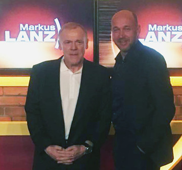 "Kinderlachen" Ambassador Hermann Gerland at the TV Show "Markus Lanz"