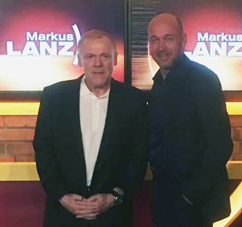 "Kinderlachen" Ambassador Hermann Gerland at the TV Show "Markus Lanz"