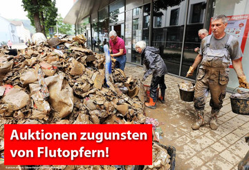 Mit Auktionen den Hochwasseropfern helfen! Mit Auktionen den Hochwasseropfern helfen!