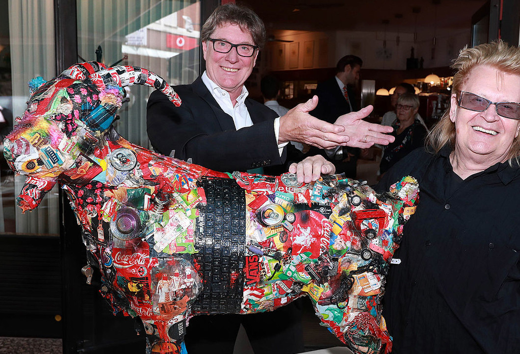 Der "Trash-Goat" von Künstler HA Schult Der "Trash-Goat" von Künstler HA Schult