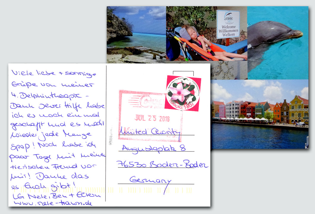 Die Postkarte von Nele und ihrer Familie