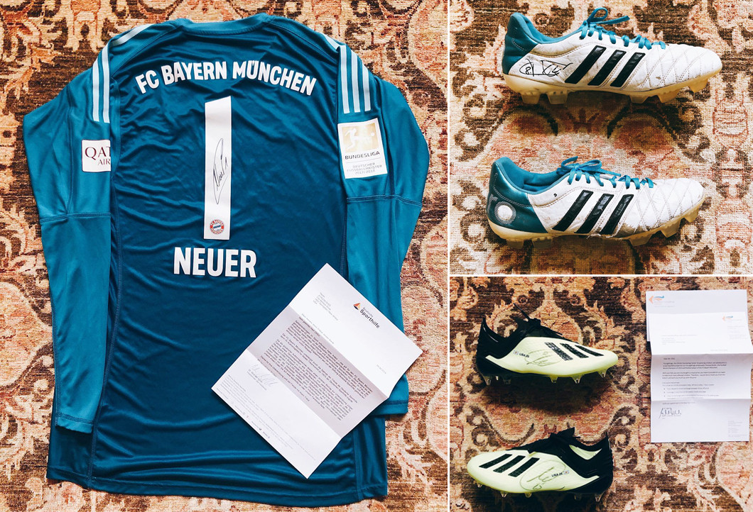 Sammlerstücke von Neuer, Müller und Kroos reisen um die Welt Sammlerstücke von Neuer, Müller und Kroos reisen um die Welt